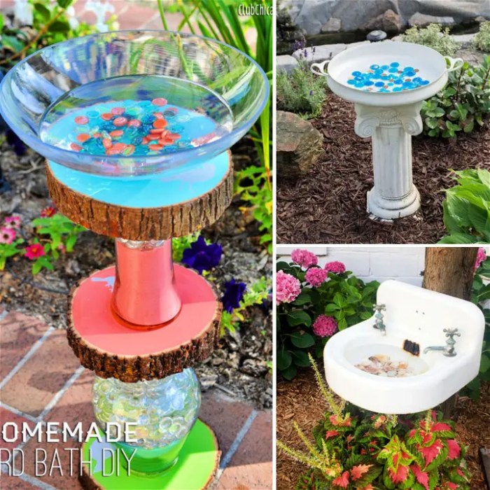 Diy bird bath dollar tree