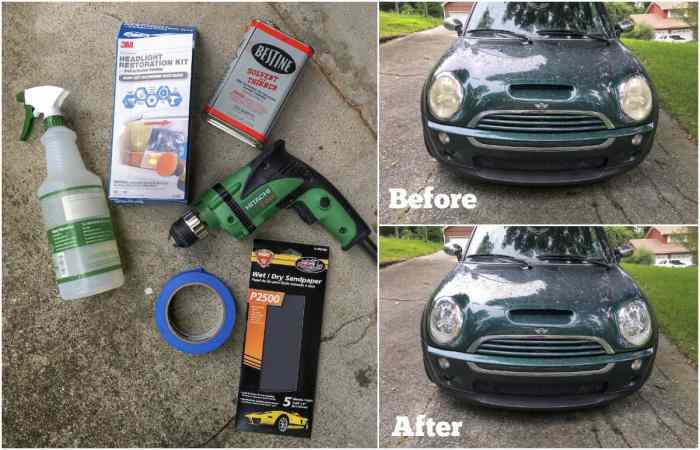 Diy headlight restore