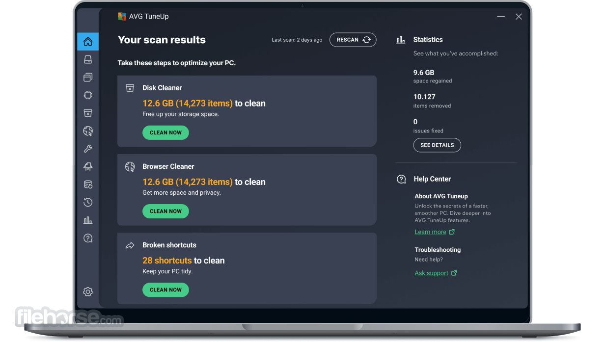 Avg tuneup tune cara