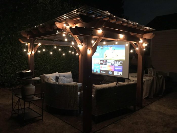 Diy backyard movie night ideas