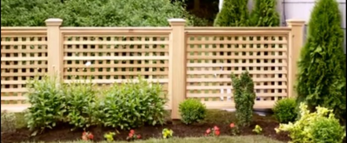 Diy lattice fence